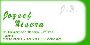 jozsef misera business card